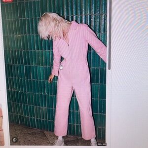 Urban Outfitters Pink Utility Jumpsuit